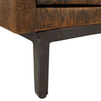 Bahut 2 tiroirs de 160 cm de large, marron