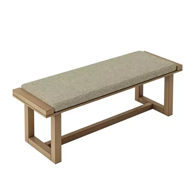Banc de salle à manger avec cadre en bois massif| -NATUREL