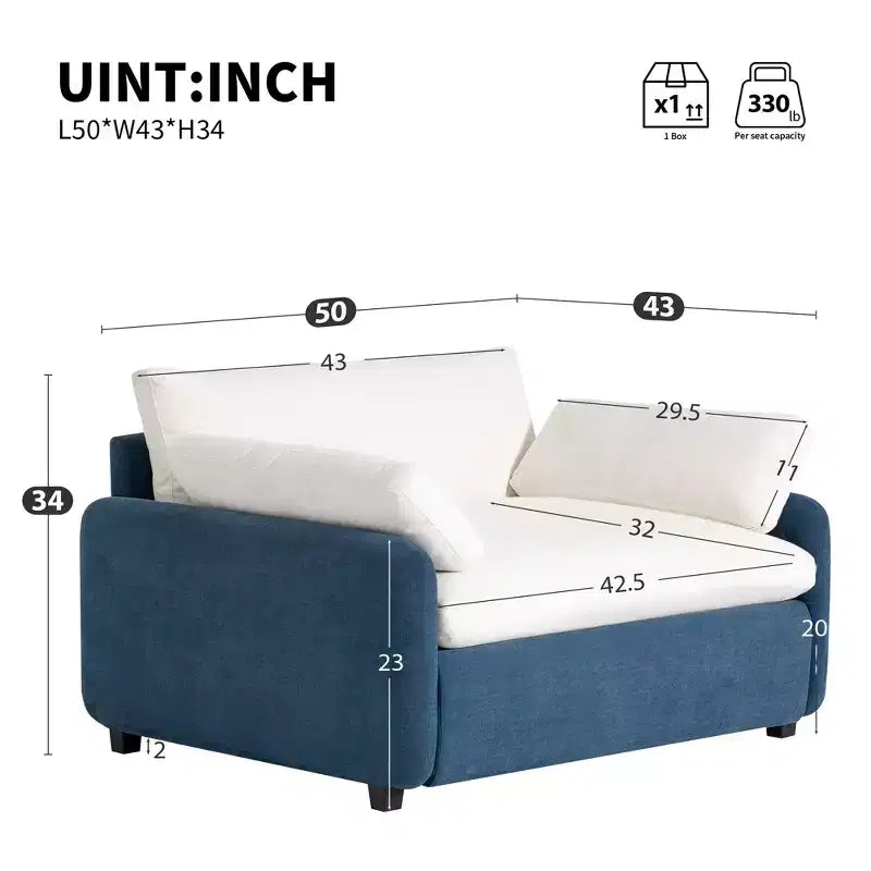 Fauteuil d'appoint moderne surdimensionné en chenille colorblock, grand canapé profond avec oreillers