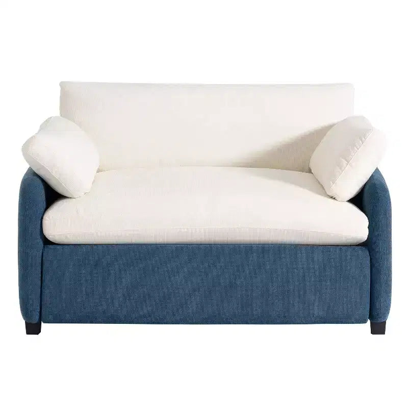 Fauteuil d'appoint moderne surdimensionné en chenille colorblock, grand canapé profond avec oreillers