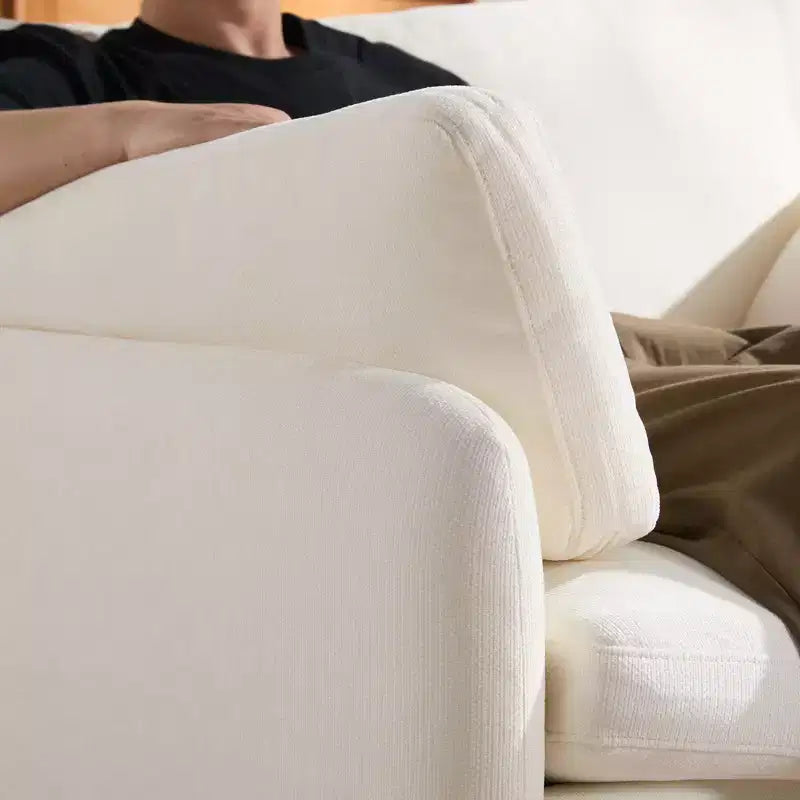 Fauteuil d'appoint moderne surdimensionné en chenille colorblock, grand canapé profond avec oreillers