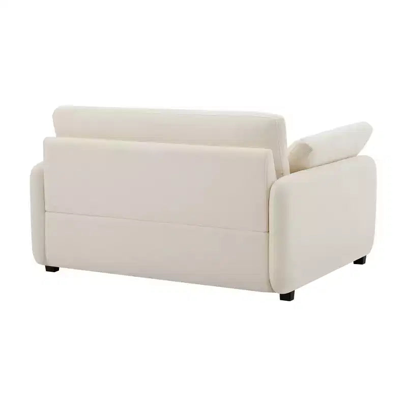 Fauteuil d'appoint moderne surdimensionné en chenille colorblock, grand canapé profond avec oreillers