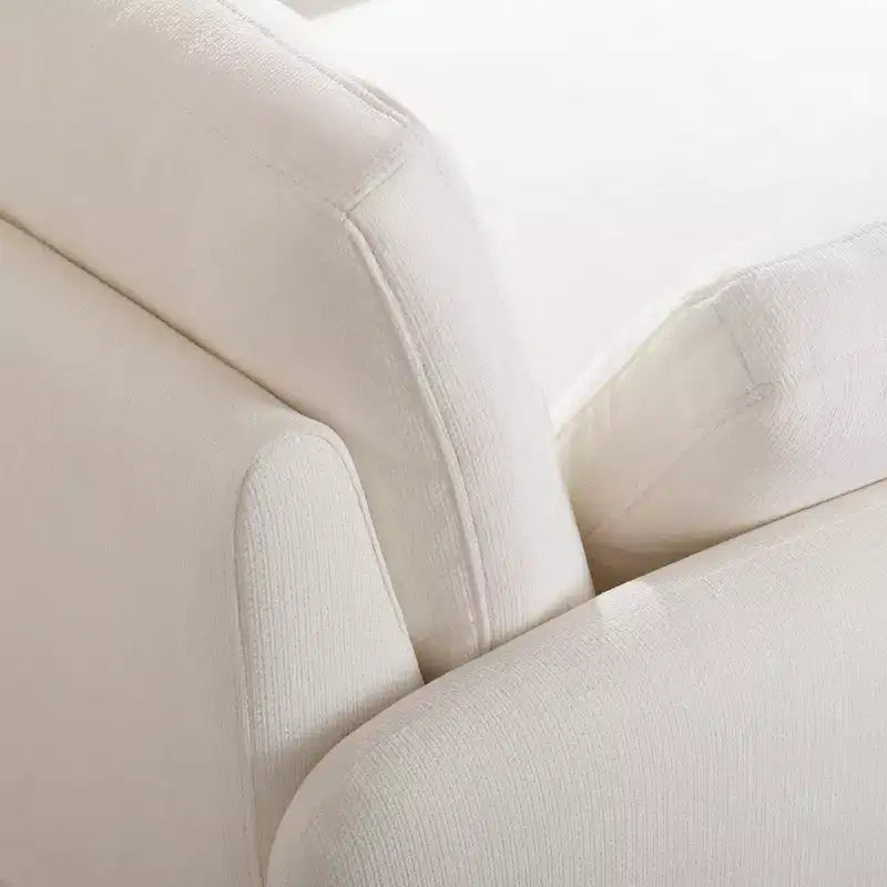 Fauteuil d'appoint moderne surdimensionné en chenille colorblock, grand canapé profond avec oreillers