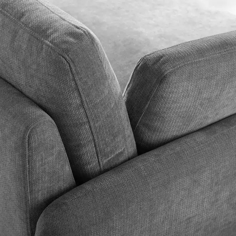 Fauteuil d'appoint moderne surdimensionné en chenille colorblock, grand canapé profond avec oreillers