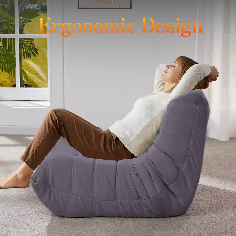 Canapé pouf Togo, mousse à mémoire de forme 28D, facile à nettoyer et portable, similicuir de première qualité, canapé de sol léger pour salon, chambre à coucher