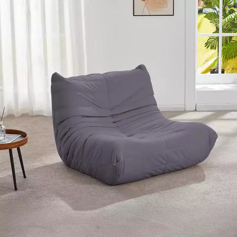 Canapé pouf Togo, mousse à mémoire de forme 28D, facile à nettoyer et portable, similicuir de première qualité, canapé de sol léger pour salon, chambre à coucher