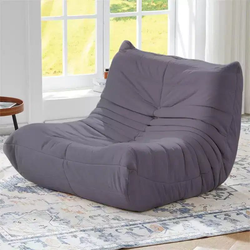 Canapé pouf Togo, mousse à mémoire de forme 28D, facile à nettoyer et portable, similicuir de première qualité, canapé de sol léger pour salon, chambre à coucher