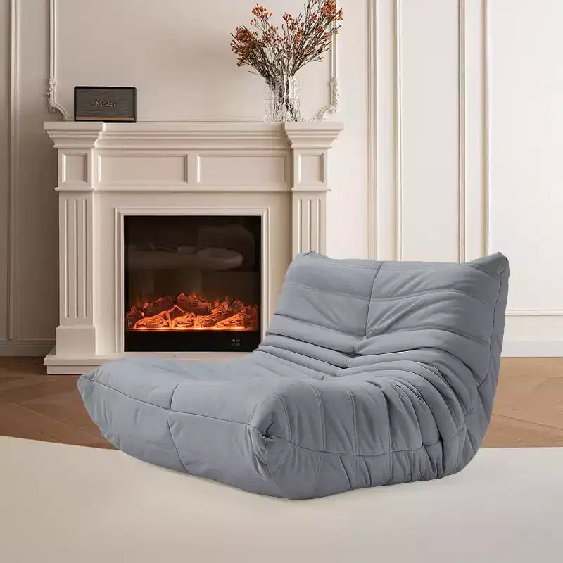 Canapé pouf Togo, mousse à mémoire de forme 28D, facile à nettoyer et portable, similicuir de première qualité, canapé de sol léger pour salon, chambre à coucher