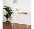 Clear Acrylic Console Table, Modern Narrow Side Table for Foyer, Living Room, Dining Room, Transparent Entryway Accent, 38 * 15 * 29 Inches
