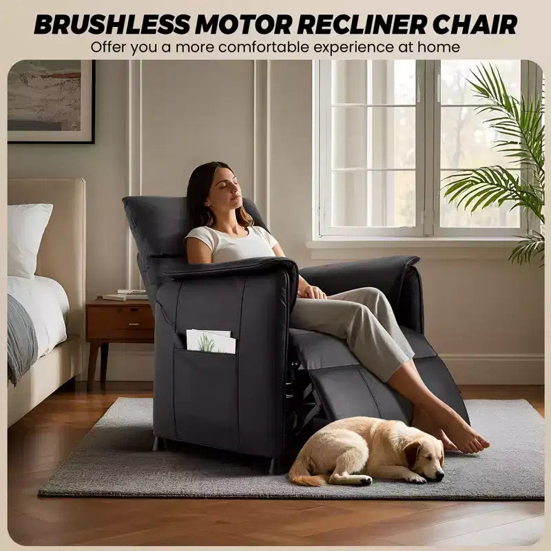 Fauteuil inclinable électrique avec massage et chauffage pour le salon ou le bureau