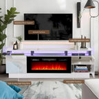 Meuble TV cheminée de 70 po avec foyer électrique de 36 po