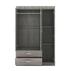 Armoire 3 portes avec 2 tiroirs