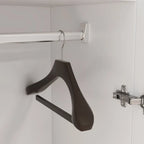 Armoire de chambre autonome à 2 portes avec tringle à vêtements