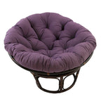 Fauteuil Papasan en rotin de 42 pouces avec coussin en sergé