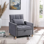 Fauteuil Lit Convertible 3 en 1, Noir