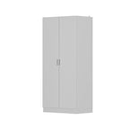 Armoire de chambre autonome à 2 portes avec tringle à vêtements