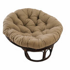 Fauteuil Papasan en rotin de 42 pouces avec coussin en sergé