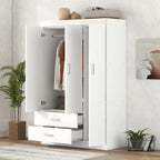 Armoire 3 portes avec 2 tiroirs