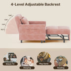 Canapé-lit convertible 3-en-1, Canapé-chaise dépliable, Lit pliant convertible pour salon