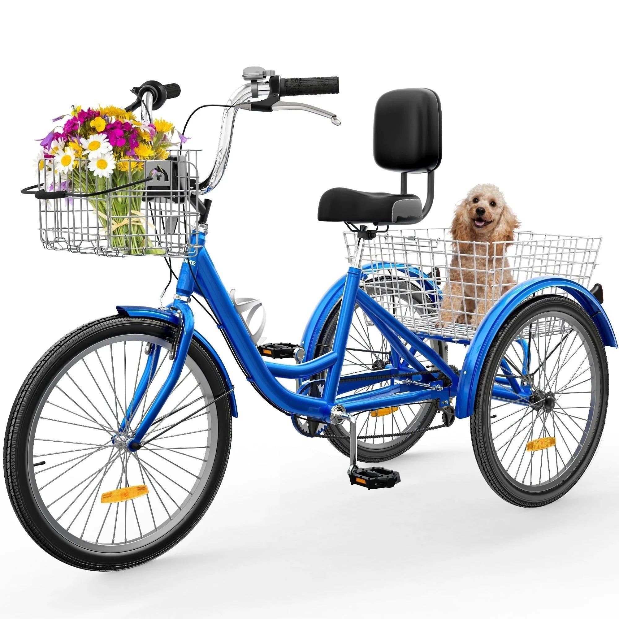 26 Tricycle Adulte 3 Roues 7 Vitesses