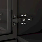 47,2 Grande Armoire LED Lumineuse Placard à Portes en Verre Entièrement en Verre