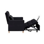 Fauteuil Lit Convertible 3 en 1, Noir