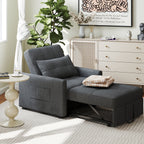 Canapé-lit convertible 3-en-1, Canapé-chaise dépliable, Lit pliant convertible pour salon