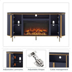 70 Meuble TV moderne de luxe avec cheminée, Centre de divertissement, Console TV