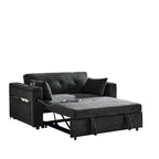 Canapé convertible 54 pouces avec lit gigogne, double assise, fonction relax
