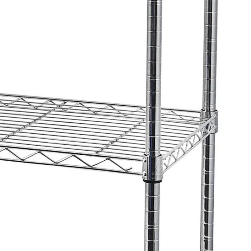 Étagère métallique à 5 niveaux avec roulettes - (59,06 x 17,72 x 70,87)