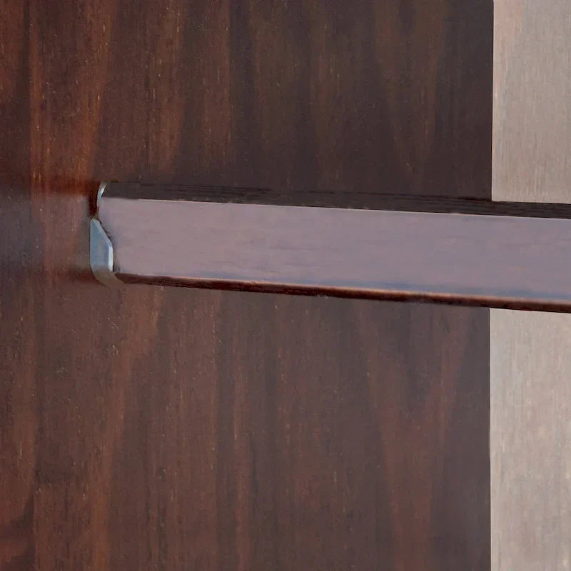 Armoire 3 portes - Blanc/Moka/Java - Bois massif