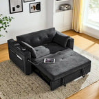 Canapé convertible 54 pouces avec lit gigogne, double assise, fonction relax