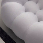 Canapé paresseux courbé 2 places Bubble de forme nid d'abeille avec tissu textile 3D pour salon et appartement