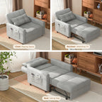 Canapé-lit convertible 3-en-1, Canapé-chaise dépliable, Lit pliant convertible pour salon