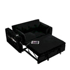Canapé convertible 54 pouces avec lit gigogne, double assise, fonction relax