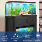 Meuble de support pour aquarium de 150-190 litres avec prises de courant