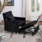 Fauteuil Lit Convertible 3 en 1, Noir