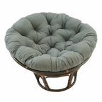 Fauteuil Papasan en rotin de 42 pouces avec coussin en sergé