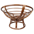 Fauteuil Papasan en rotin de 42 pouces avec coussin en sergé