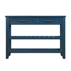 Table console de 42 po avec tiroirs et étagères à niveaux