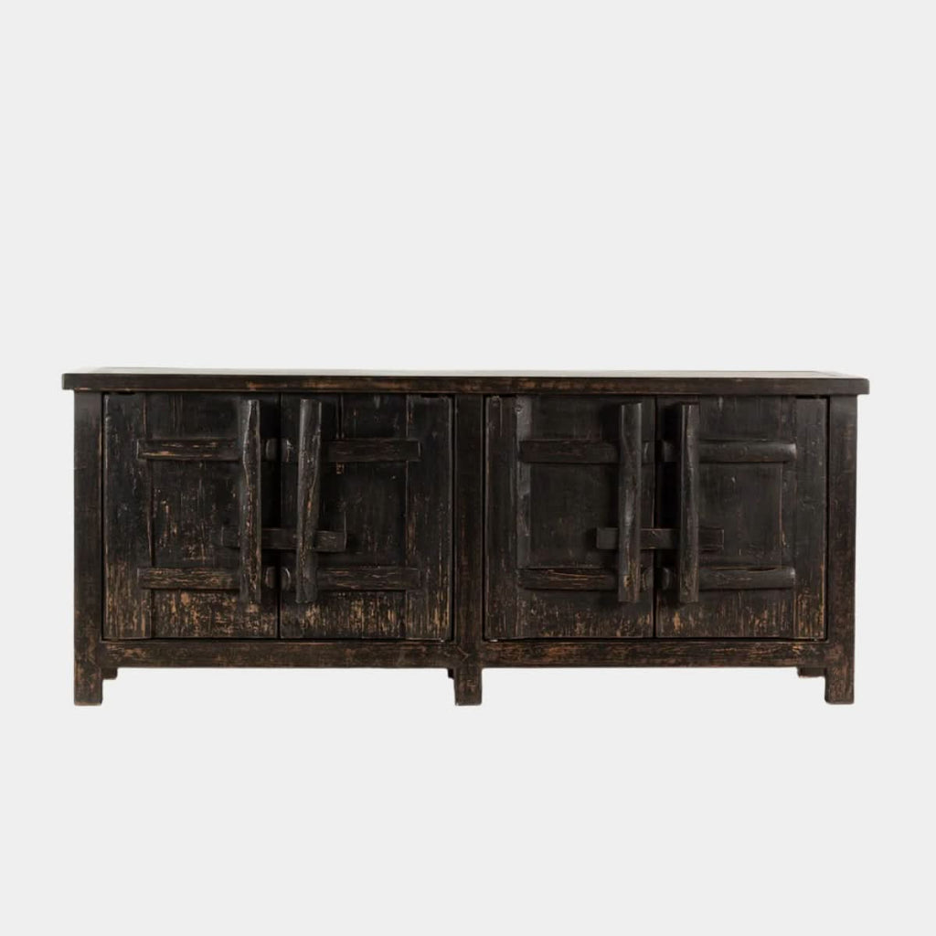 Armoire à portes en orme – Fusion d'un design contemporain et rustique, cette pièce apporte des éléments naturels bruts, texturés et terreux à votre intérieur pour...