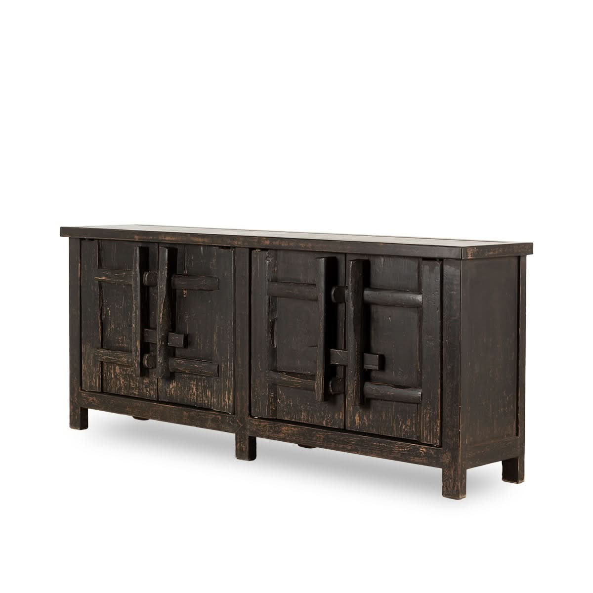 Armoire à portes en orme – Fusion d'un design contemporain et rustique, cette pièce apporte des éléments naturels bruts, texturés et terreux à votre intérieur pour...