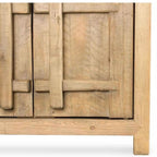 Bahut en orme - Fusion de design contemporain et rustique, cette pièce apporte des éléments naturels bruts, texturés et terreux à votre intérieur afin de lui donner une base solide...