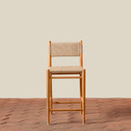 Tabouret de comptoir - Le jonc synthétique résistant aux intempéries offre une option élégante et durable pour les repas en extérieur ou les zones de repas de cuisine très fréquentées