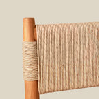 Tabouret de comptoir - Le jonc synthétique résistant aux intempéries offre une option élégante et durable pour les repas en extérieur ou les zones de repas de cuisine très fréquentées