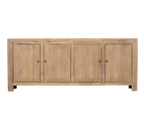 Buffet en orme – classique et neutre, cette pièce est dotée de portes avec étagères munies d'une poignée en laiton antique, le buffet en orme se prête à une gamme de...