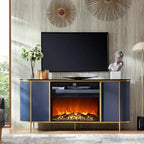 70 Meuble TV moderne de luxe avec cheminée, Centre de divertissement, Console TV