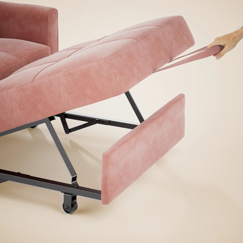 Canapé-lit convertible 3-en-1, Canapé-chaise dépliable, Lit pliant convertible pour salon