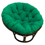 Fauteuil Papasan en rotin de 42 pouces avec coussin en sergé
