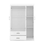 Armoire 3 portes avec 2 tiroirs